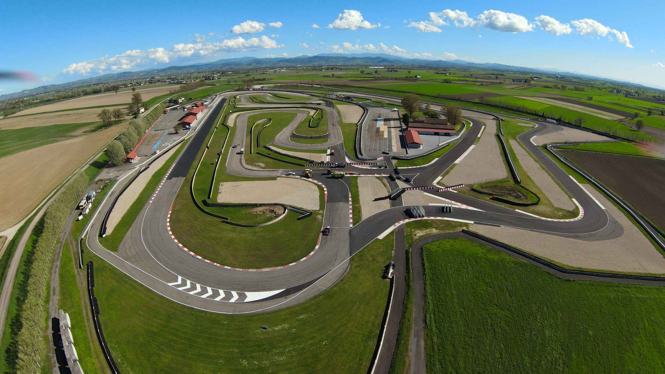 Vista aerea del Circuito Tazio Nuvolari